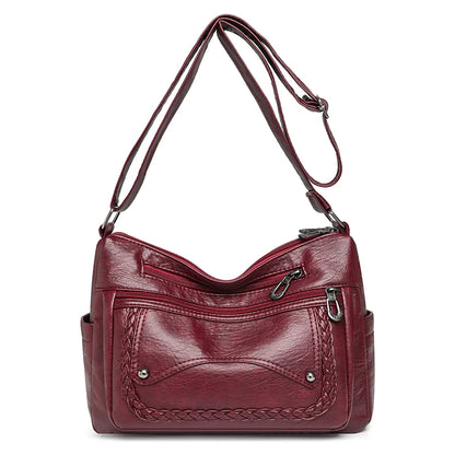 High Quality Leather Luxury Handbags Ladies Bag Designer Shoulder Crossbody Bags For Women 2024 New Bolsa Feminina Sac A Main