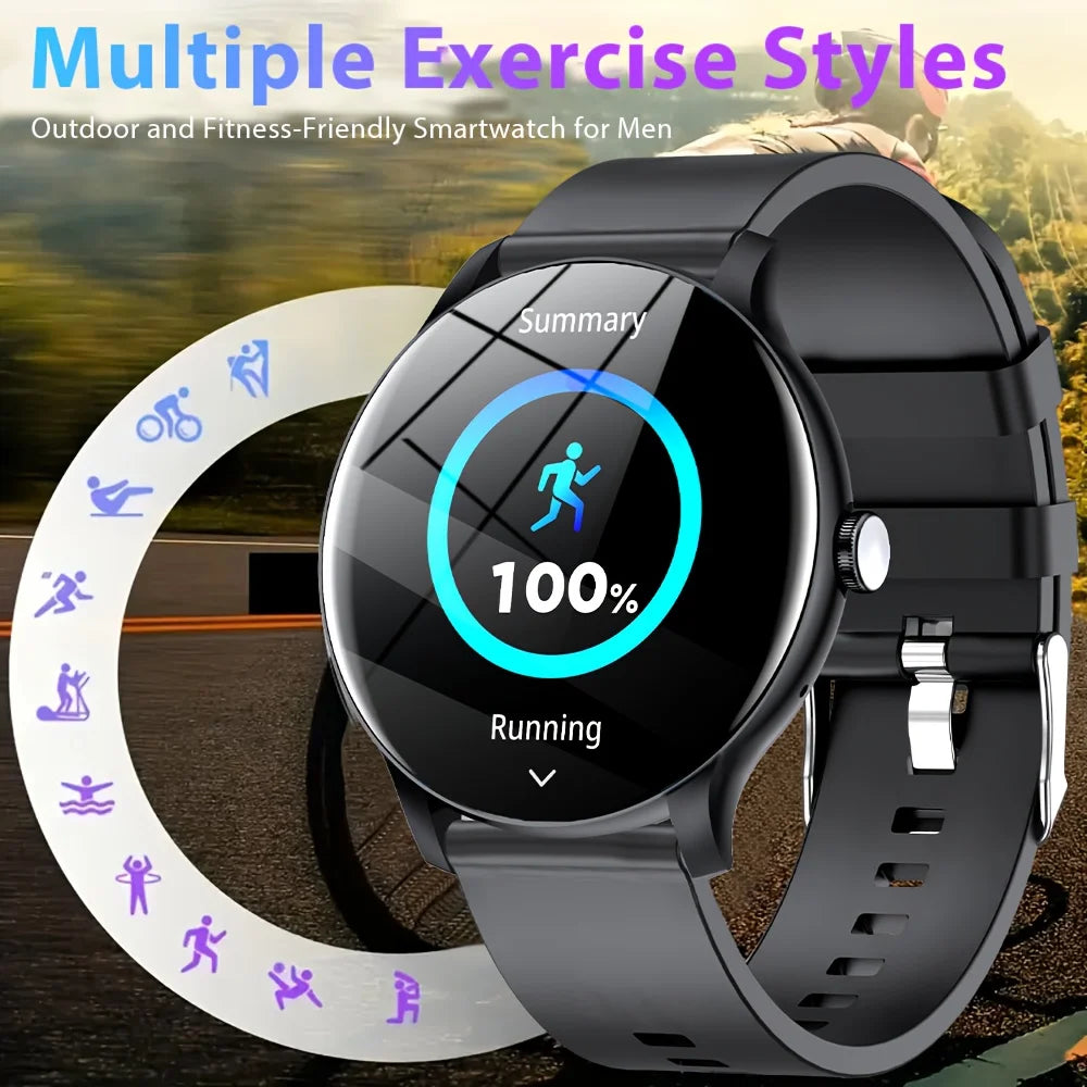 2026 New Smart Watch 1.52" HD Display Bluetooth Call Fitness Tracker Heart Rate Monitor Remote Camera Music Control Gift Sport