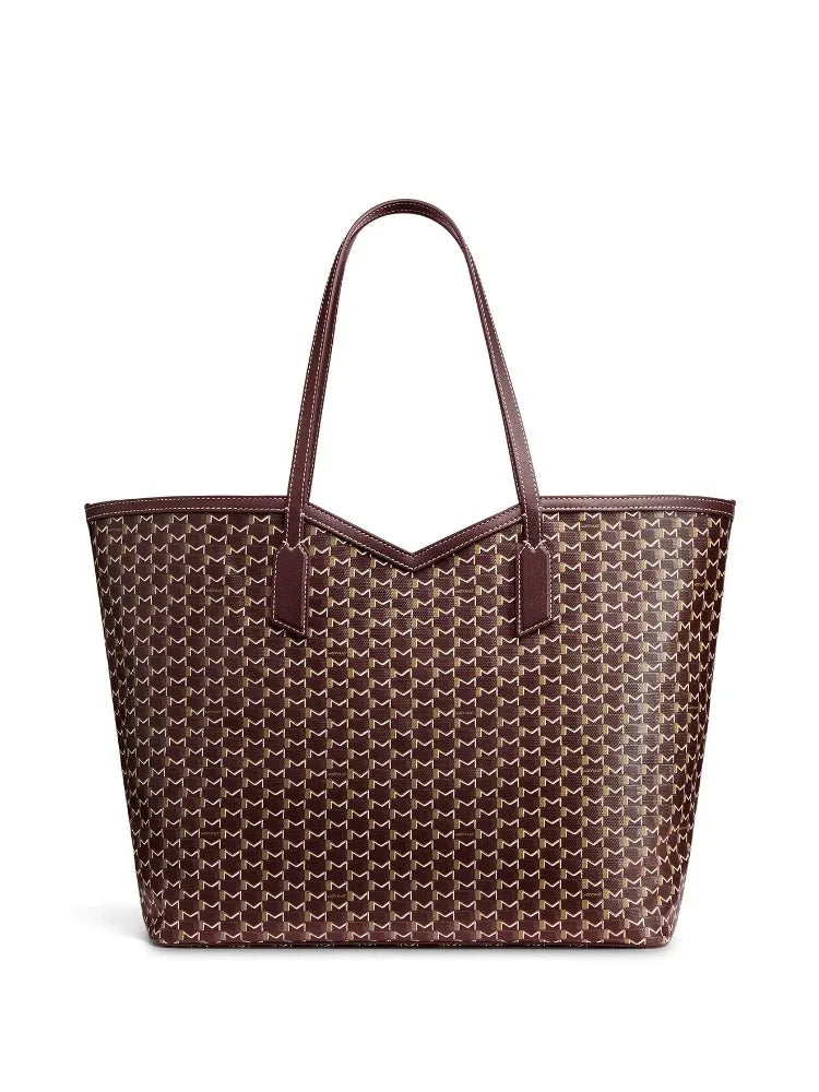 Luxury Brand Tote Bag Woman Classic Monogram Print Coated Canvas Handbag Large Capacity Shoulder Bag With Removable Zipped Pouch