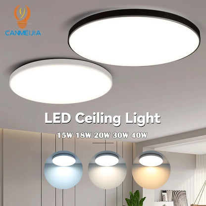 Led Ceiling Lamp 110v 220v Waterproof Led Panel Lights   for Kitchen Bathroom Lamp Balcony Ceiling Chandelier Lighting Fixture