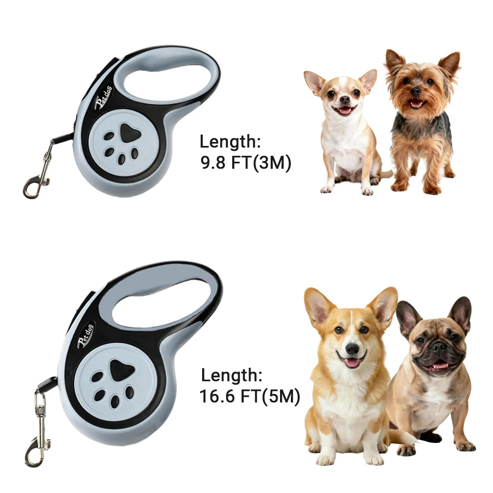 Automatic Retractable Dog Leash 3M/5M Strong Traction Rope with Anti-Slip Handle for Puppy Small Medium Dogs Cat Outdoor Walking