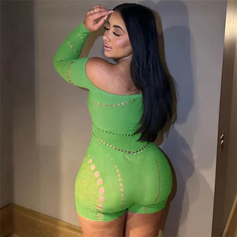 Women's Clothing Hot Jumpsuits Rompers Sexy  Mesh Rompers Playsuits High elastic Teddy porn bodysuit erotic dresses