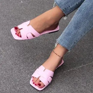 Luxury Brand Designer Women'S Sandals Fashionable And Elegant Flat Shoes Sexy Casual Beach Shoes Summer Outdoor Slippers women