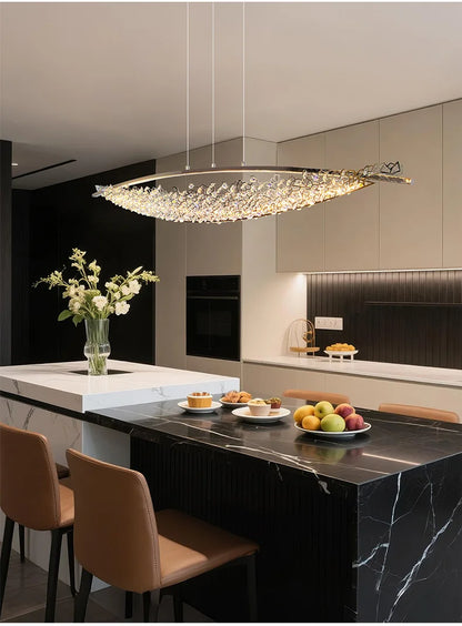 Luxury Crystal Chandeliers Pendant Light Led Chandelier Ceiling Lights Home Decor Items Dining Table Light Ceiling Hanging Lamp
