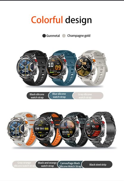 2026 T-Rex3 Ultra 1100mAh Battery Smart Watch GPS Track Compass IP69K Waterproof Sports tracker Outdoors Military Smartwatches