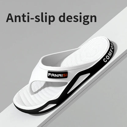 Flip-Flops For Men Breathable Comfortable Beach Sandals for Men Casual Shoes Flip-Flops Fashion Slippers for Outdoors