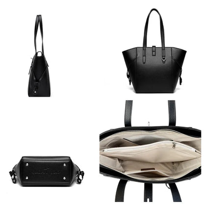 Luxury Brand PU Leather Shoulder Bags Women Fashion Large Capacity Handbag Elegant Crossbody Purse For Ladies Casual Office Tote