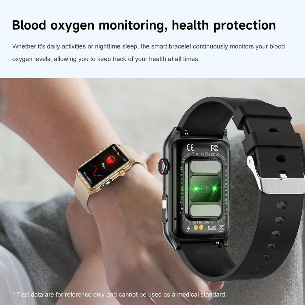 2025 New AI Health Manager Smart Watch Men Blood Pressure Blood Oxygen Sports Bluetooth Call Waterproof Health SmartWatch