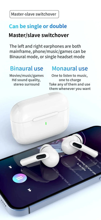 For Air pro5  Earphones TWS MaxWireless Bluetooth In Ear Earbuds Sport Noise Cancelling Headset For iPhone Xiaomi Huawei