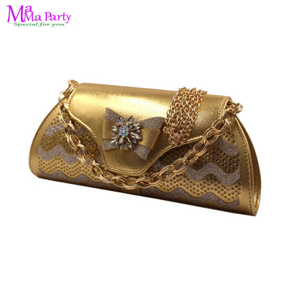 Wine Color New Arrivals High Quality Specials Design Italian Women Shoes and Bag  with Crystal for Wedding Party