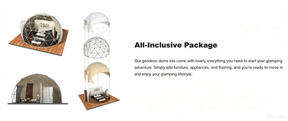 9M Luxury Geodesic Dome Tent Waterproof PVC Outdoor Glamping Hotel Resort Restaurant Camping Event Customizable Dome House