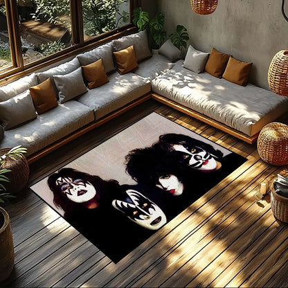 Rock Band Kiss Band Door Mat Welcome Entrance Balcony Bathroom Floor Non-slip Rug Bedroom Carpet Home Decoration