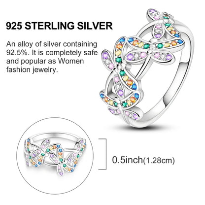 LAZA 925 Sterling Silver Colorful Rings Sparking Zirconium Bowknot Moon Sun Original Ring For Women Anniversary Wedding Gifts