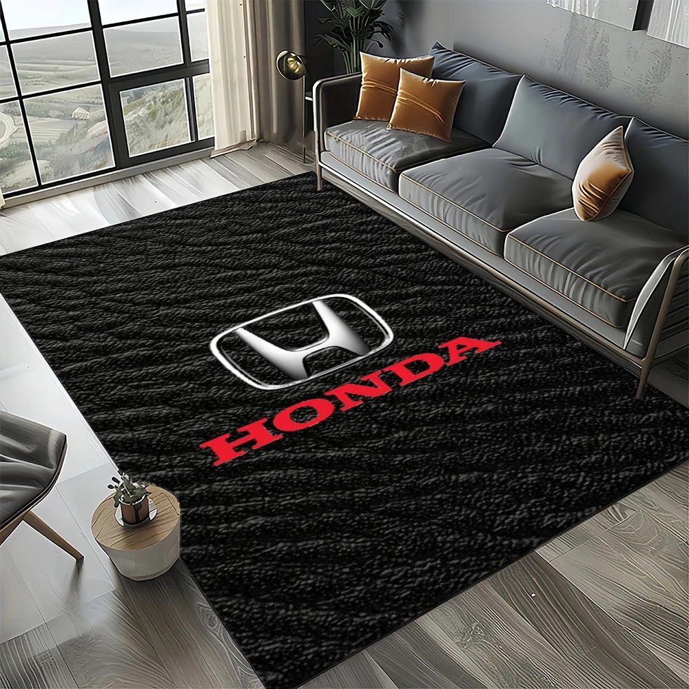 Racing Car H-HONDA HRC Motorcycle Carpet Rug for Living Room Bedroom Home Sofa Decoration,Kids Area Rug Non-slip Floor Mat Gift