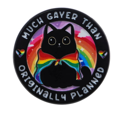 Cute Animal Rainbow Cat Enamel Pin LGBT Gay Brooches for Women Men Lapel Pins Badges on Backpack Gay Accessories Jewelry Gifts