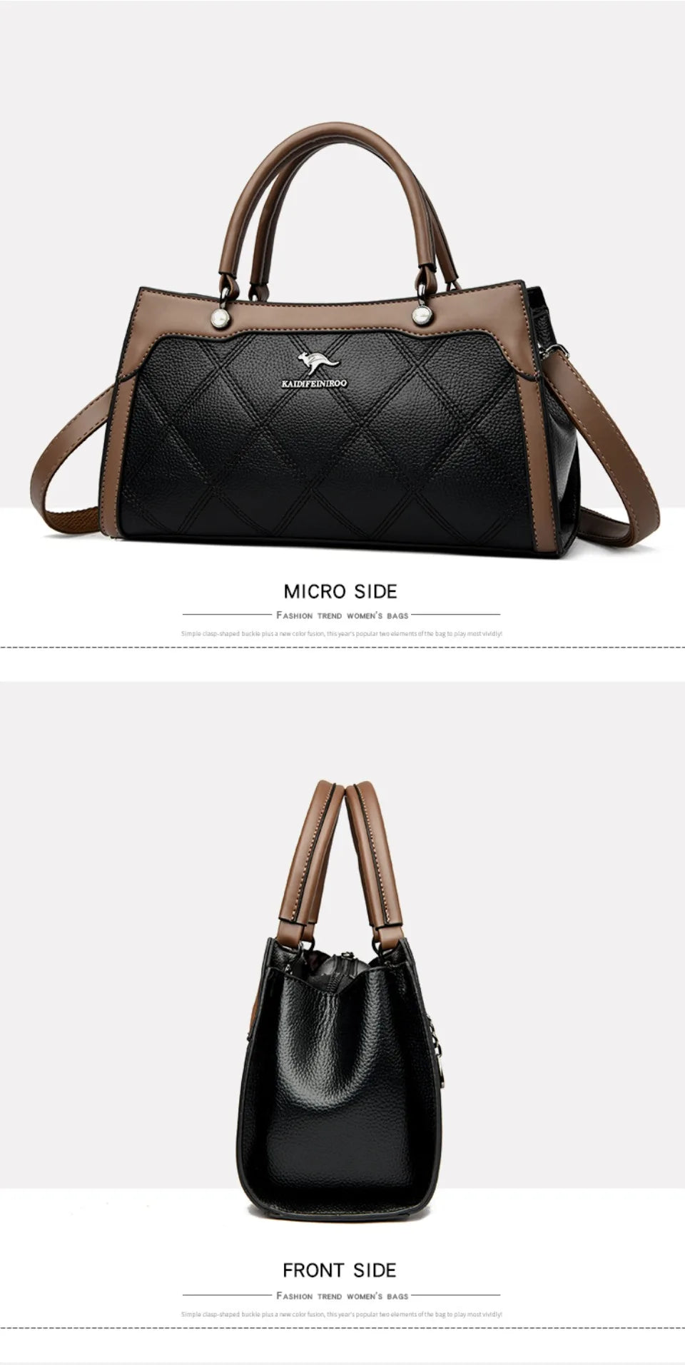 Top Quality Leather Hand Shoulder Bags for Women Luxury Handbags Women Bags Designer Casual Large Capacity Tote Bag Sac