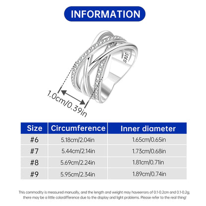925 Sterling Silver Three-Ring Stackable Ring for Women Simple Fashion Design Fine Jewelry Perfect for Birthday Party Gift 2026