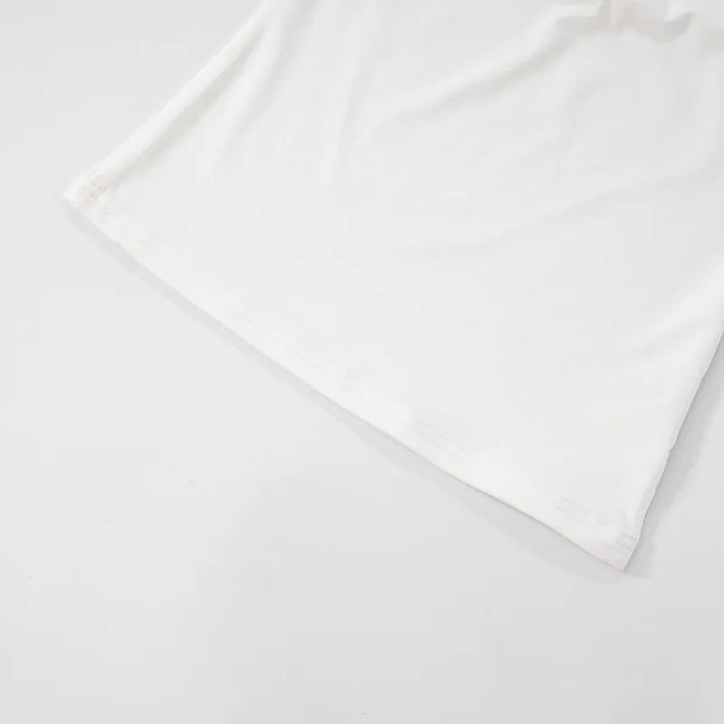 Women'S Solid Color Hanging Neck Tie Hollow Out Metal Ring Strapless Backless Tank Top Summer New Fashion Street Tank