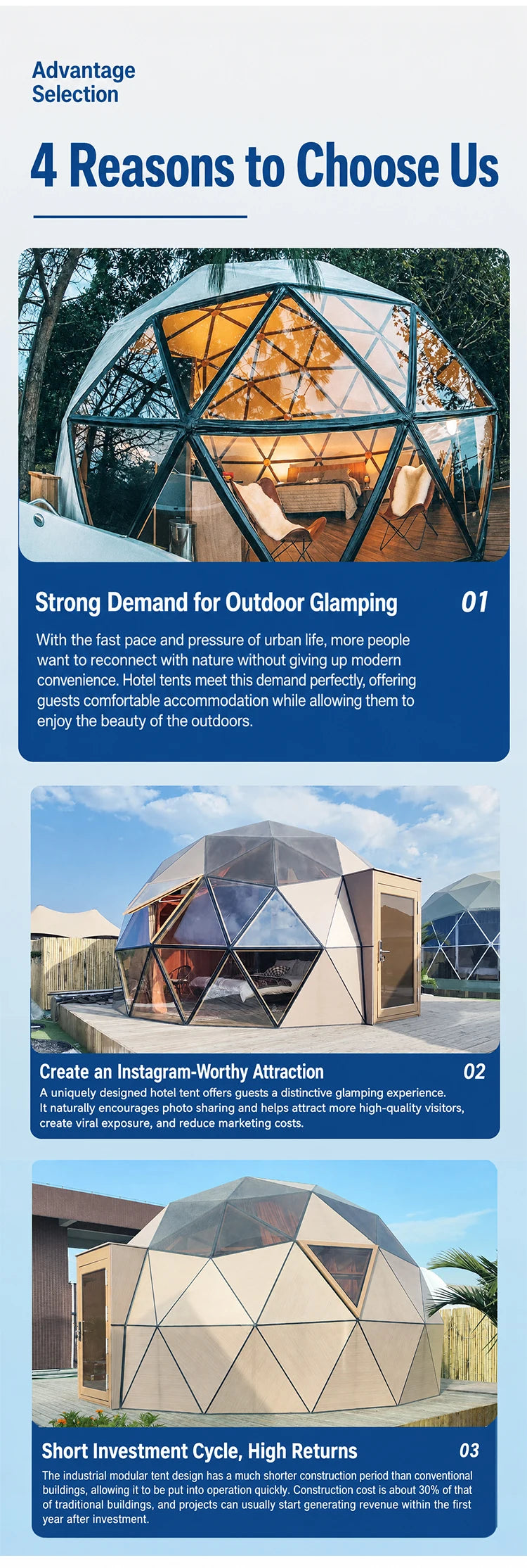 Customized Luxury Glass Dome House Tent Transparent Geodesic Aluminum Frames Four Season Outdoor Hotel Resort Camping