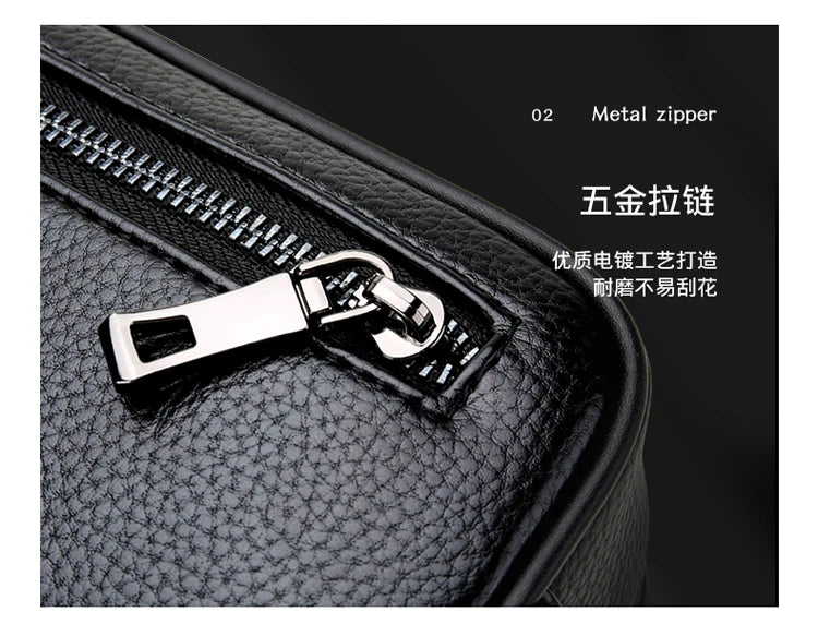 Men's Clutch Bag Fingerprint Lock Anti-theft Large Capacity Clutch Bag Wallet Business Men's Bag