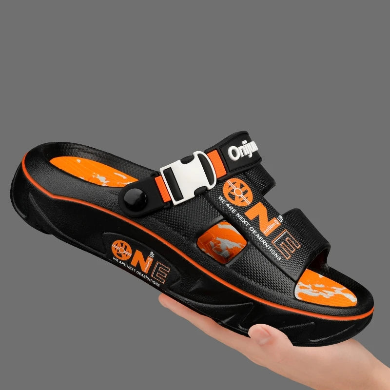 Summer Men's Slippers Outdoor Sandals Beach Comfortable EVA Soft Slides Clogs Casual Garden Shoes Men Women Indoor Home Slippers