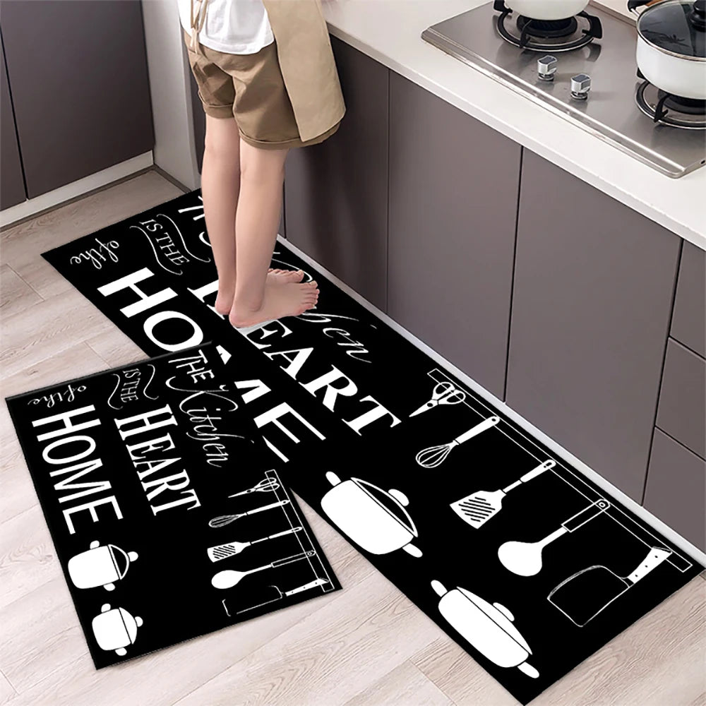 VIKAMA Kitchen Floor Mat Living Room And Bedroom Entrance Door Mat Home Decoration Laundry Room Corridor Long Small Carpet