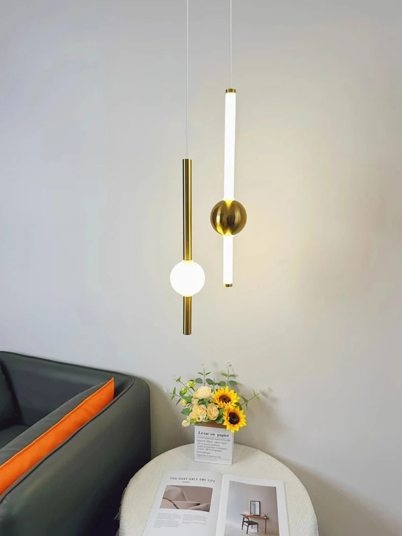 1pc Modern Home Decor LED Lights Bedroom Lamp Bedside Pendant Light Lamps LED Chandeliers Hanging Light Indoor Lighting