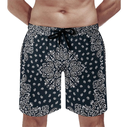 Customizable Bandana Beach Couple Swimsuits Men Casual Beach Pants Women Bikinis Brand New Design