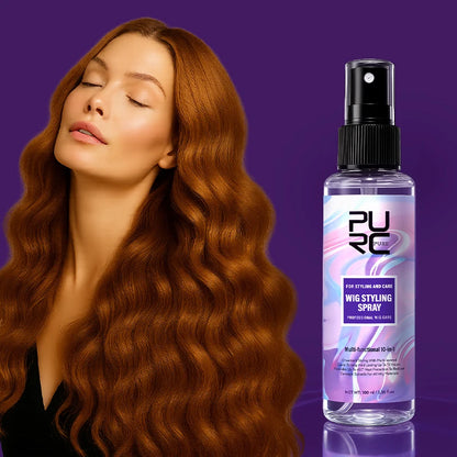 PURC Argan Oil Wig Hair Styling Spray for Women 450° Heat Protection Keratin Smooth Shiny Hair Treatment Hair Care 100ml