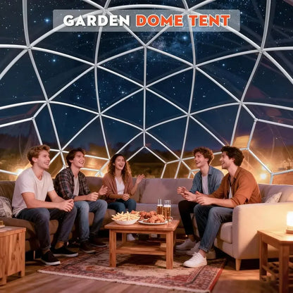 All-Weather Geodesic Dome Tent for 2-8 People, Clear Bubble Structure with Door & Window, Suitable for Outdoor, Camping, and Par