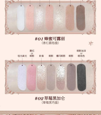 Flower Knows Strawberry Cupid Professional Makeup Set For Women Full Kit Gift Box Eyeshadow Lip Cream Blush Compact Powder Sets