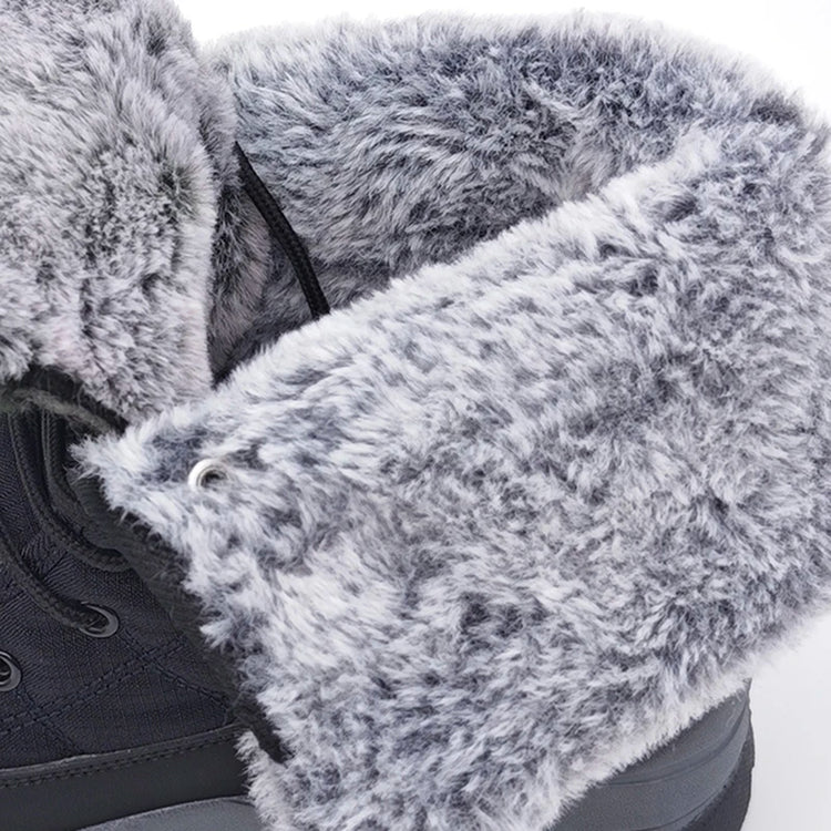 Winter Men's Snow Boots Warm Plush Anti Slip Outdoor Hiking Boots Women's Mid Length Boots Couple Sports Shoes Boots Size 36-48