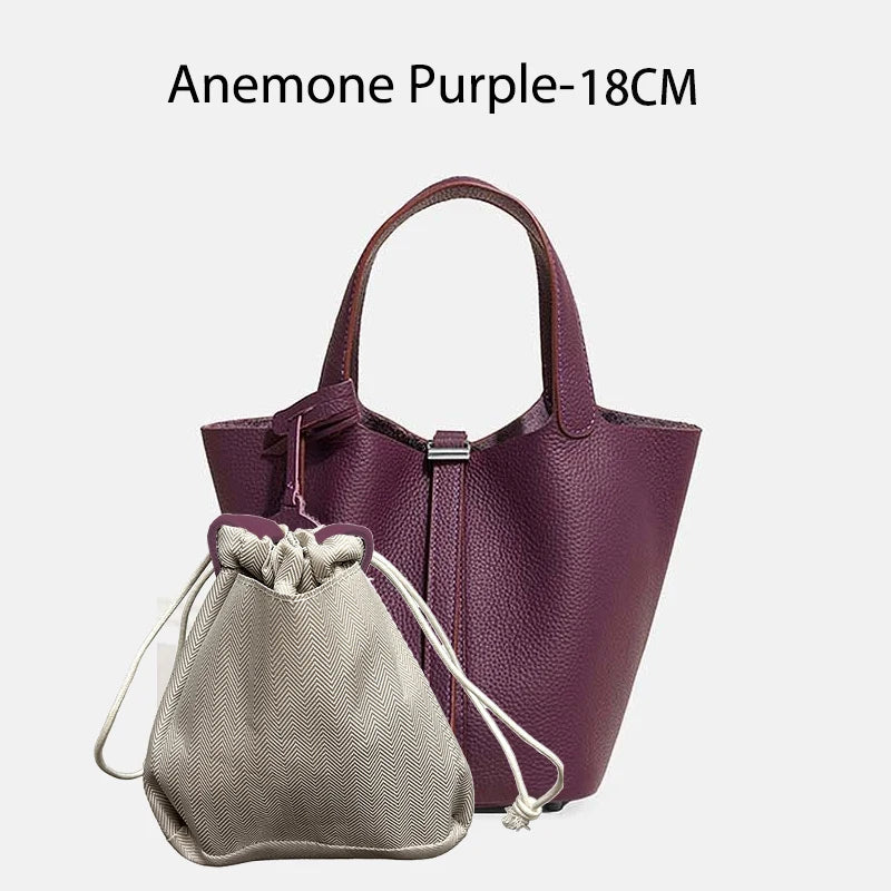 Women Bags Handbags Bucket Bag 18/22 Big Small Fashion Tote Bag Genuine Leather Luxury Quality Designers Lady Hand Bags