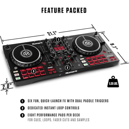 Brand new fast shipping Mixtrack Pro FX Serato DJ Controller with 2 Decks, Mixer, Effects Paddles and Audio Interface