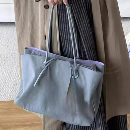 Nylon Women's Commuter Tote Bag Minimalist Large-capacity Tote Bag Ladies Multi-layer Waterproof Computer Shoulder Nylon Handbag