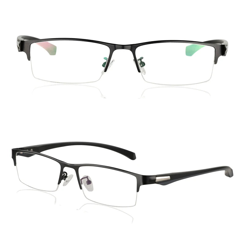 Smart Progressive Photochromic Reading Glasses Men TR90 Multi-Focus Anti Blue Ray Business Eyeglasses Fashion Half-Frame +2.5