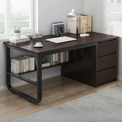 Multi-functional Desk Desktop Computer Desk Simple Home Desk Student Bedroom Bookshelf Integrated Writing Desk