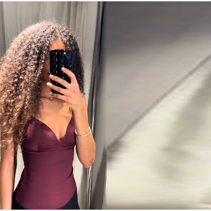 Sexy Women's Knit Ribbed Sling Tops Slim Sleeveless Backless Female Cropped Vest 2026 Spring Summer Lady Beach All-match Corset