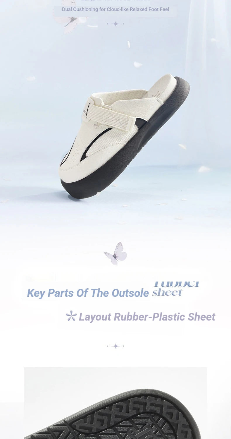 361 Degrees YY Bokken Women's Slippers Casual Wear Soft Comfortable No shoelaces Convenient Female Outdoor Slippers 682626705