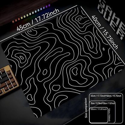 Fluid Mouse Pad 22X18 40X45 Square Computer Accessories Office Game Table Mats Rubber Anti-slip Mousepads Small Decor Desk Pads