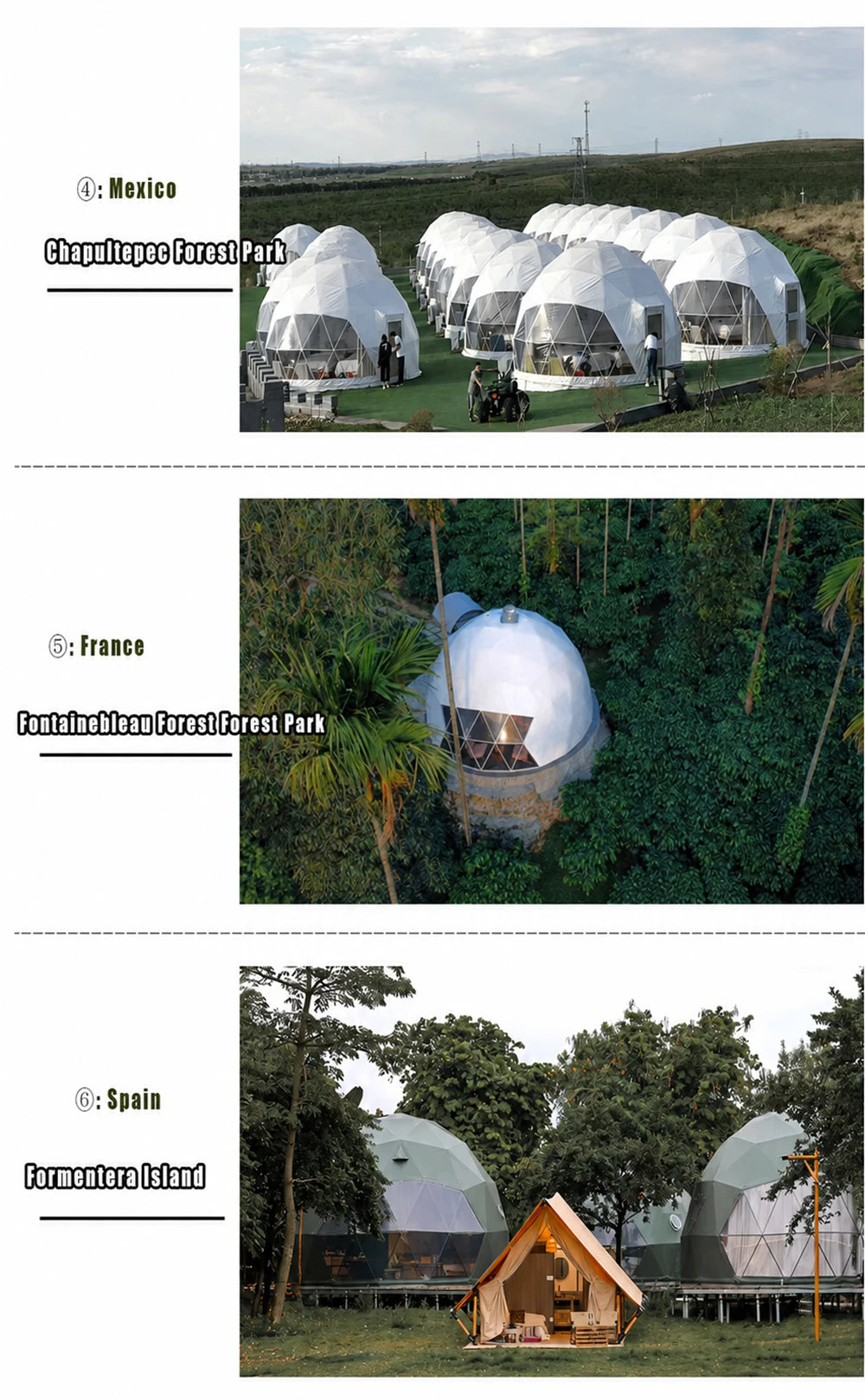 Custom Geodesic Dome Tent Luxury Glamping Resort Hotel Tent House Outdoor Accommodation Solution for Camping Project