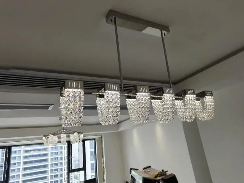 2025 New Home DecorationPendant Lights Luxury Crystal Living Room Chandelier Bedroom Pendant Lamp Ceiling Light  Indoor Lighting