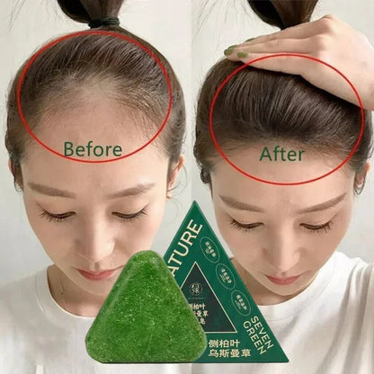 Arborvitae Leaf Shampoo Bar Usman Herbs Strengthen Hair Thicken Hair  Oil Control Anti-dandruff Oriental Natural Shampoo Bar