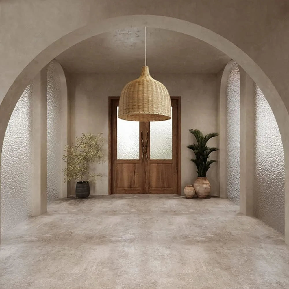 JOYINLED 26/30/35/45cm Natural Bamboo Handmade Pendant Lights Boho Rustic Ceiling Pendant Lamp Farmhouse Southeast Asian E26 E27