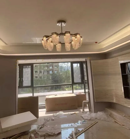 2025 New Home DecorationPendant Lights Luxury Crystal Living Room Chandelier Bedroom Pendant Lamp Ceiling Light  Indoor Lighting