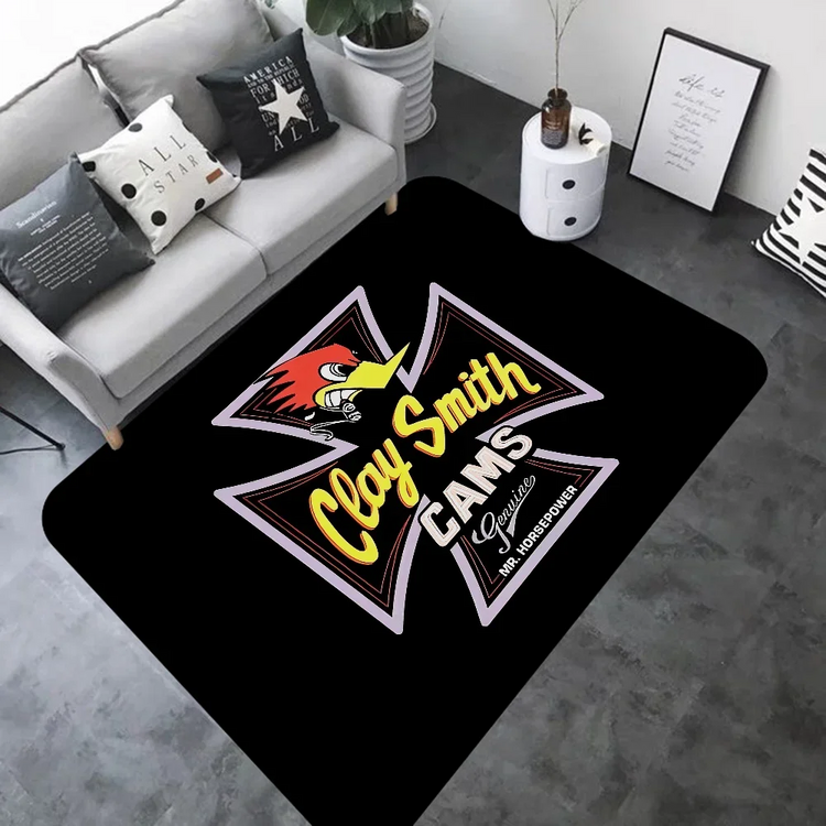 Mr H-Horsepower Clay Smith Door Mat Washable Non-Slip Living Room Sofa Chairs Area Mat Kitchen Bedside Area Rugs