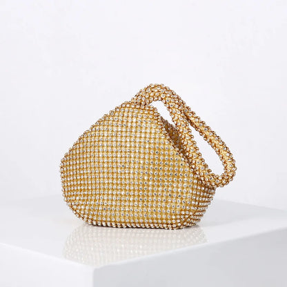 Luxury Designer Evening Bag Rhinestone Clutch Soft Ladies Small Handbag Fashion Wedding Party Gift Daily Use Purse for Women