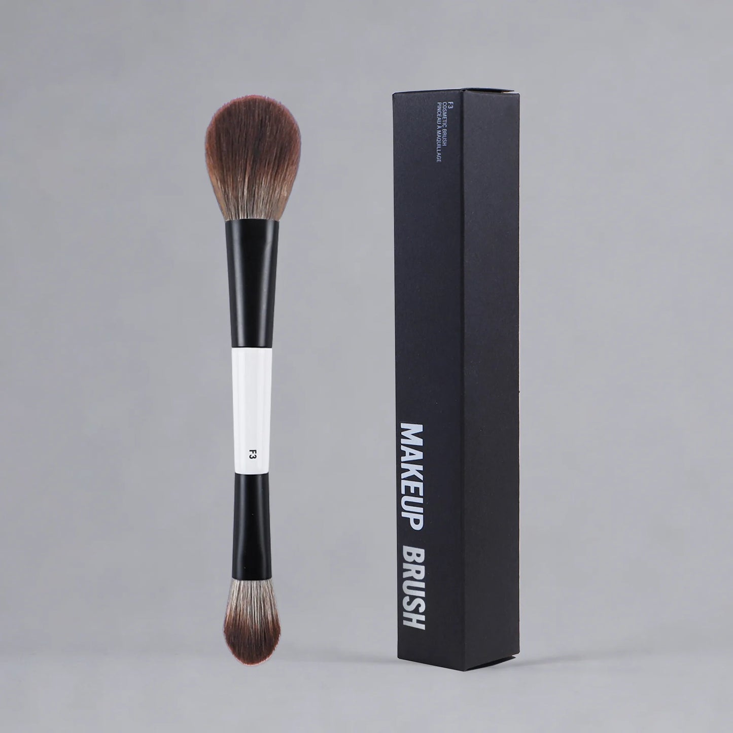 Dual-Ended Foundation Face Brush F4 Powder F1 Blush Contour F2 Makeup Brushes with Box Packaging