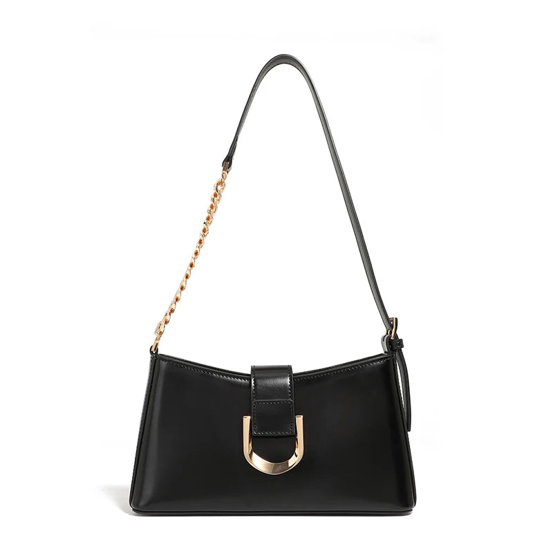 Genuine Leather Women's Bag Luxury Designer Adjustable Shoulder Bags Classic Crossbody Chain Bag Cowhide Fashion Handbags 2979