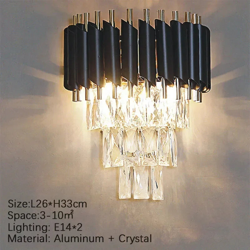 Luxury Crystal Pendant Lamp Lustre Home Decor Ceiling Chandelier Modern Dining Room Kitchen Bedroom Living Room Hanging Lights